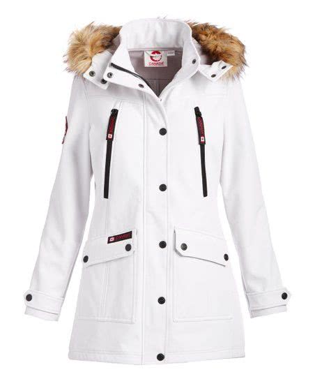 Jacheta Parka Alb - Canada Weather Gear