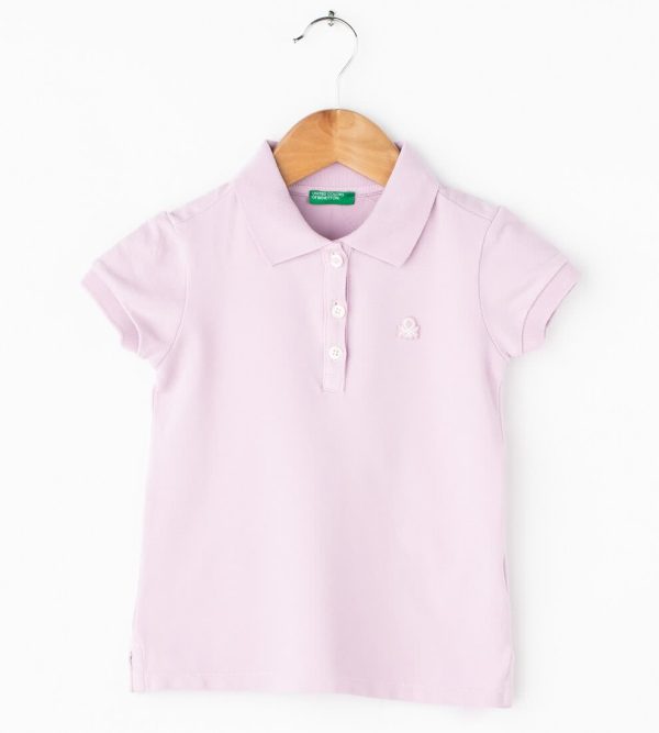 tricou polo lila