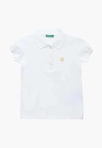 tricou polo alb