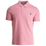 tricou roz polo us assn