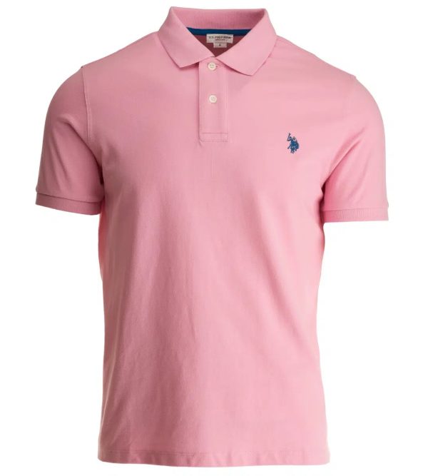 tricou roz polo us assn