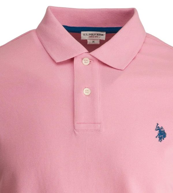 tricou roz polo us assn