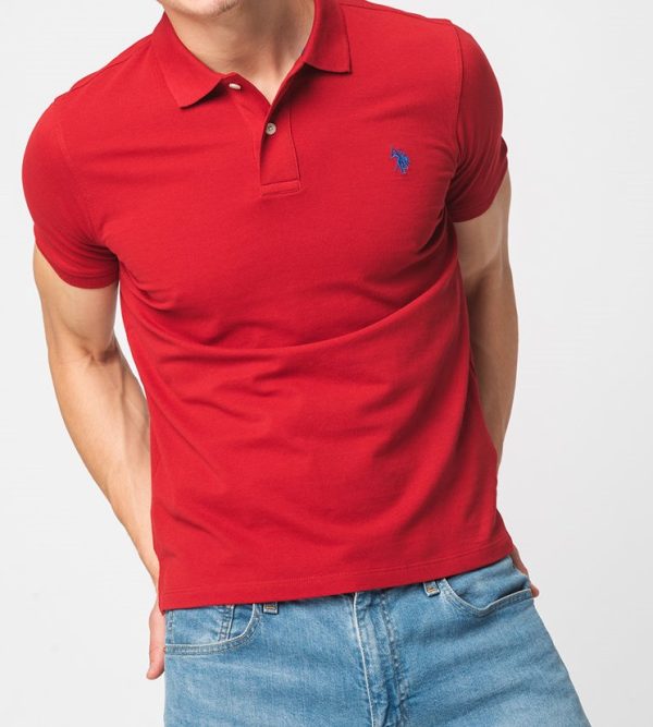 tricou rosu us polo assn